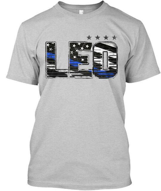 

Тонка блакитна лінія Лео - Футболка зроблена в США Розмір від S до 5XL M