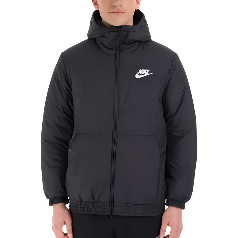 Nike Sportswear Synthetic Fill Fleece-Lined Hooded Jacket Men Outerwear Black 928862-010