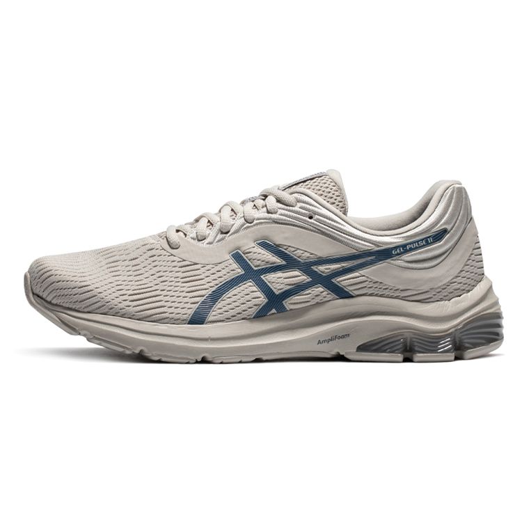 Asics Gel-Pulse 11 Sports Fabric Synthetic Leather Durable Breathable Low-Top Casual Running Shoes Men sneaker Gray Blue 1011B293-022