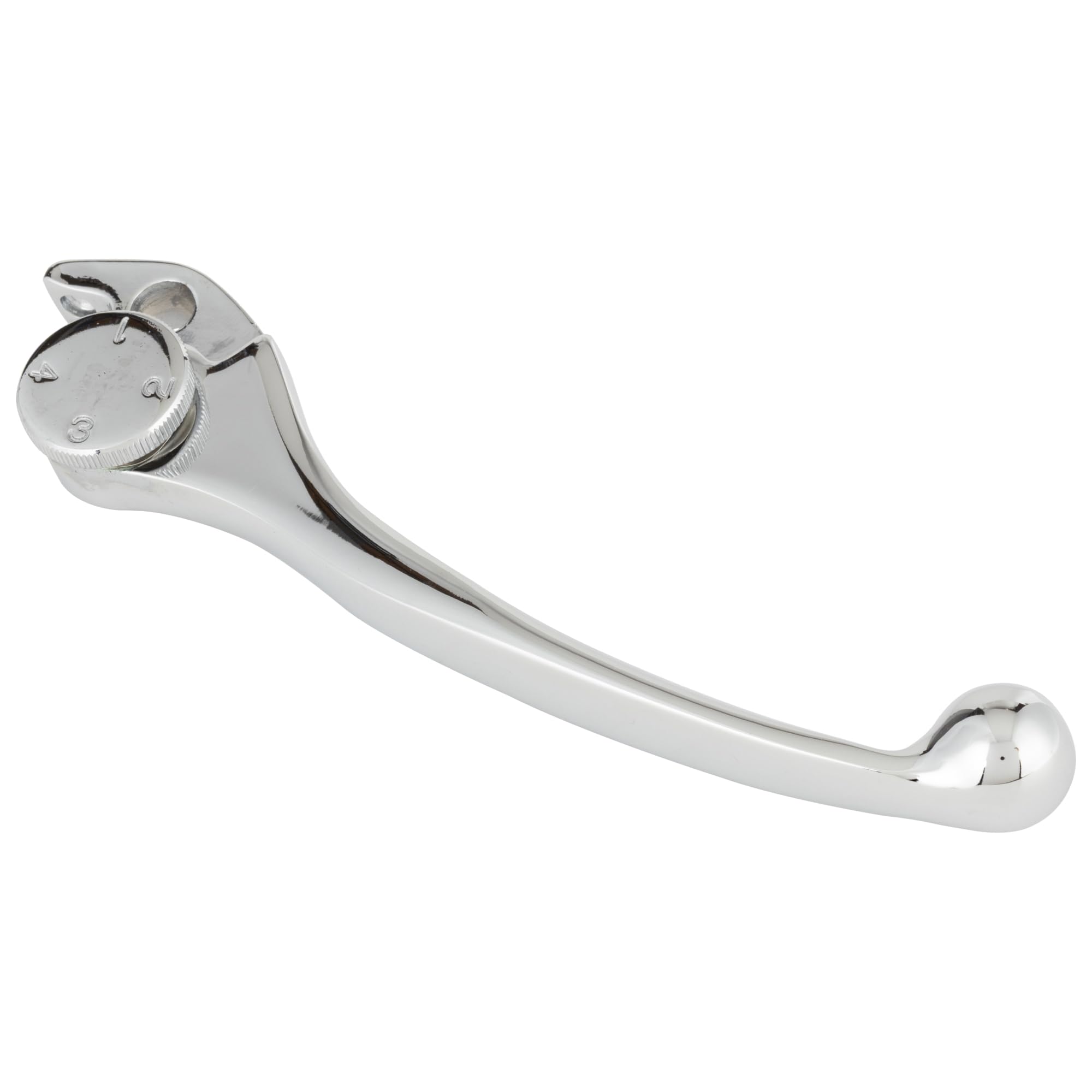 

Kijima Motorcycle Parts Brake Lever Adjustable Universal for and (Right Lever) Type, Plated, Yamaha, Suzuki, Kawasaki, 202-308MR чорний