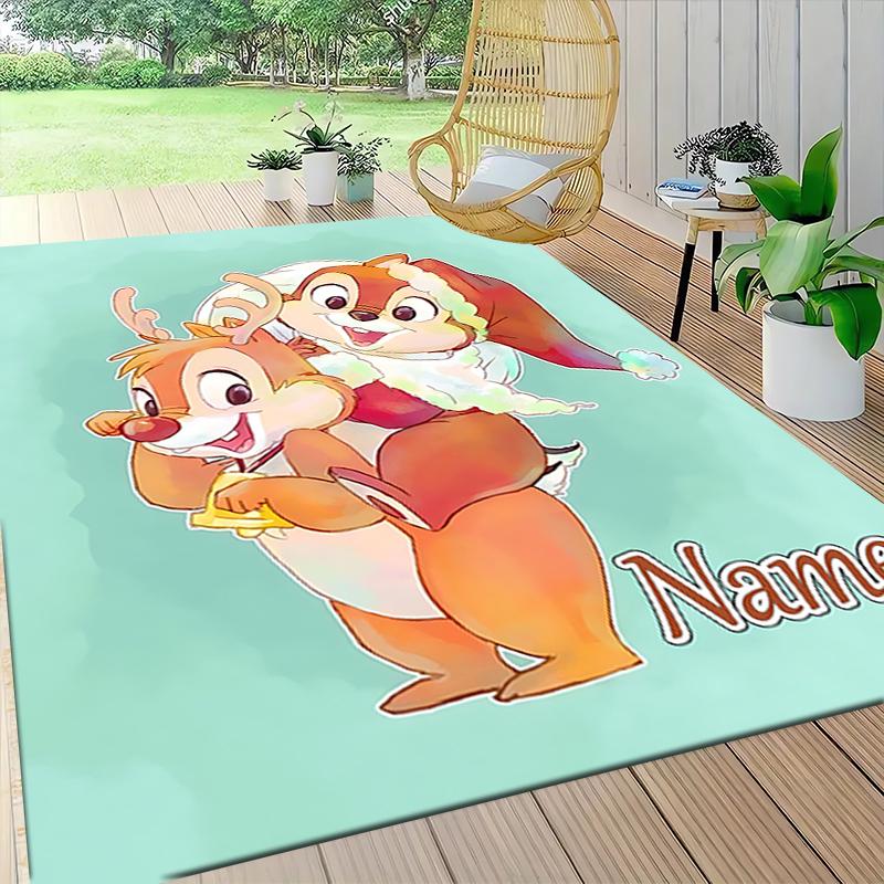 Custom Name "Adventurous Forest Friends" Carpet Rug Customizable Soft Washable Anti-Slip Home Living Room Sofa Mats Personalized Rug. 0909389