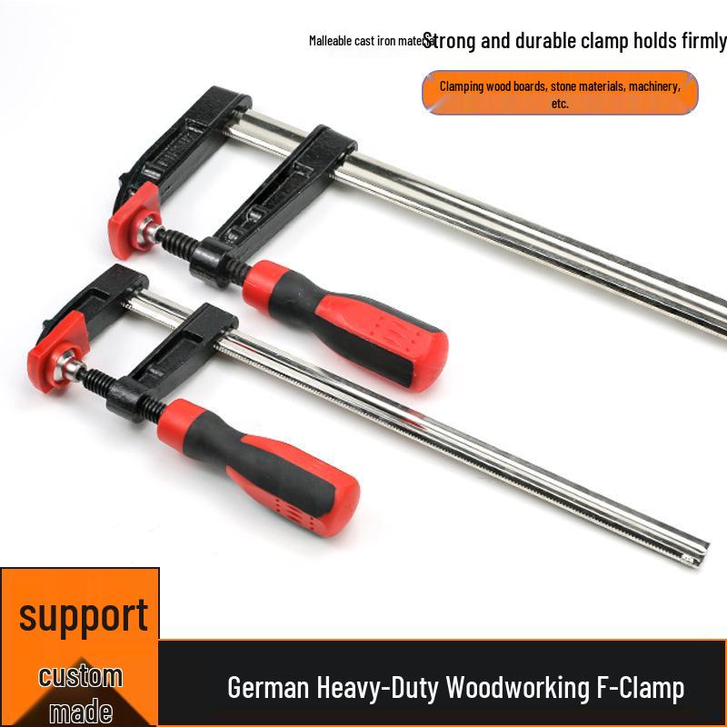 Deutsche Heavy-Duty Federstahl F-Klemme für Holzbearbeitung und Steinspleißarbeiten
