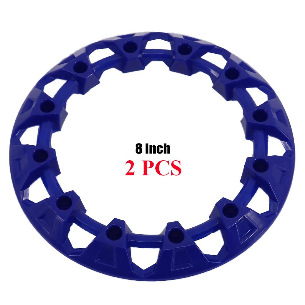 2PCS 4PCS 8-inch ATV Wheel Trim Hub Protection Decor Rim Cap Universal Vehicle All Terrain Wheel Plastic Cover For 8inch Tires
