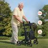 VEVOR Rollator Walker with Seat for Seniors, Foldable Lightweight Rolling Walker