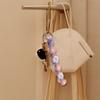 Handmade Crochet Daisy Keychain handwoven Cotton Rope Handwoven Bag Keys Accessory for Women Girls Gift