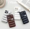 North Puffer Phone Case for iPhone 17 Pro Max Soft Edge Cover Stylish Shockproof for 13 11 16