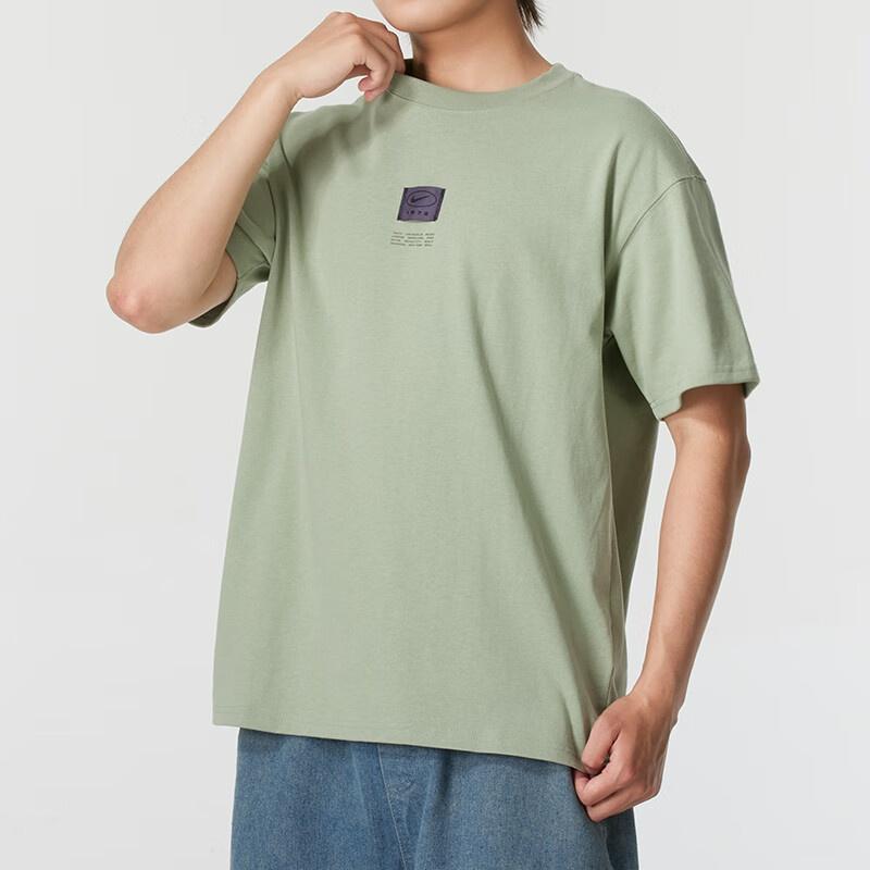 Nike Sportswear Label T-shirt Asia Sizing 'Light Green' Men's FZ5393-370