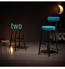 Nordic Modern High Backrest Bar Stool for Home & Coffee Shop