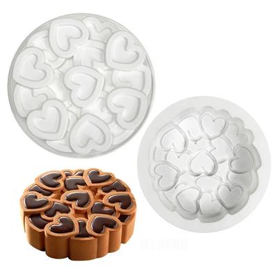 Valentine's Day Heart Shape or Rose Design French Mousse Moulds Silicone Cake Mold Cake Decorating Tools Kitchen Bakeware