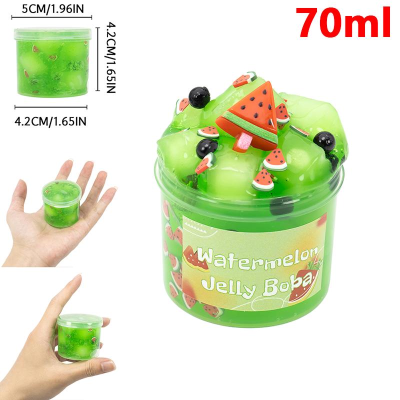 70ML Crunchy Slime Super Soft And Non-Sticky Jelly Cube