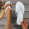 New Arrival Toe Clip Sandals, Round-Toe Flat Platform Slippers, Home & Casual Slippers