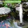 Solar Fountain 16/18cm Diameter Solar Birdbath Fountains Pump Garden Decoration Solar Powered Fountain Pump for Bird Baths Pond Fish Tank Aquarium