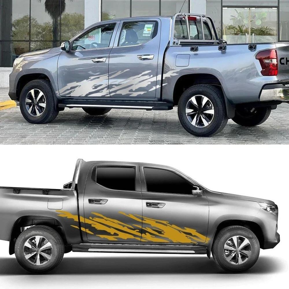 Pickup Splash Stickers For Dodge RAM Isuzu Dmax Toyota Hilux Maxus T60 GWM Cannon Poer Universal Decor Decal Auto Accessories