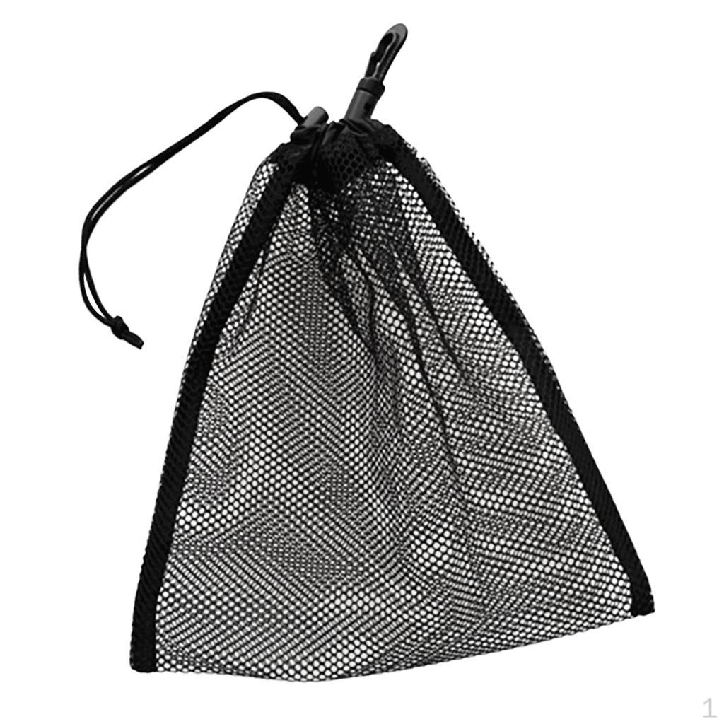 

Durable Mesh Nets Bag Pouch Golf Tennis 30 Balls Carrying Holder Storage Caddy 20x24cm Black