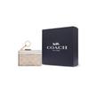Coach Skinny Id Case 11 Logo Metal Zipper Closure Faux Leather Plastic Card Holder Mini Women Card Holder Sand-Yellow Chalk-White CW870-IMXDM