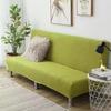 Jacquard-Sofa-Bettbezug, hochwertiger Polarfleece-Stoff, armloser Sofa-Bettbezug ohne Armlehne für Wohnzimmer, Stretch-Faltsofa