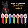 Led Pet Tracking Luminous Pendant Bright Ligh Dogs Collars Dog Wear Loss Weatherproof Led Safety Light Usb Rechargeable Safety