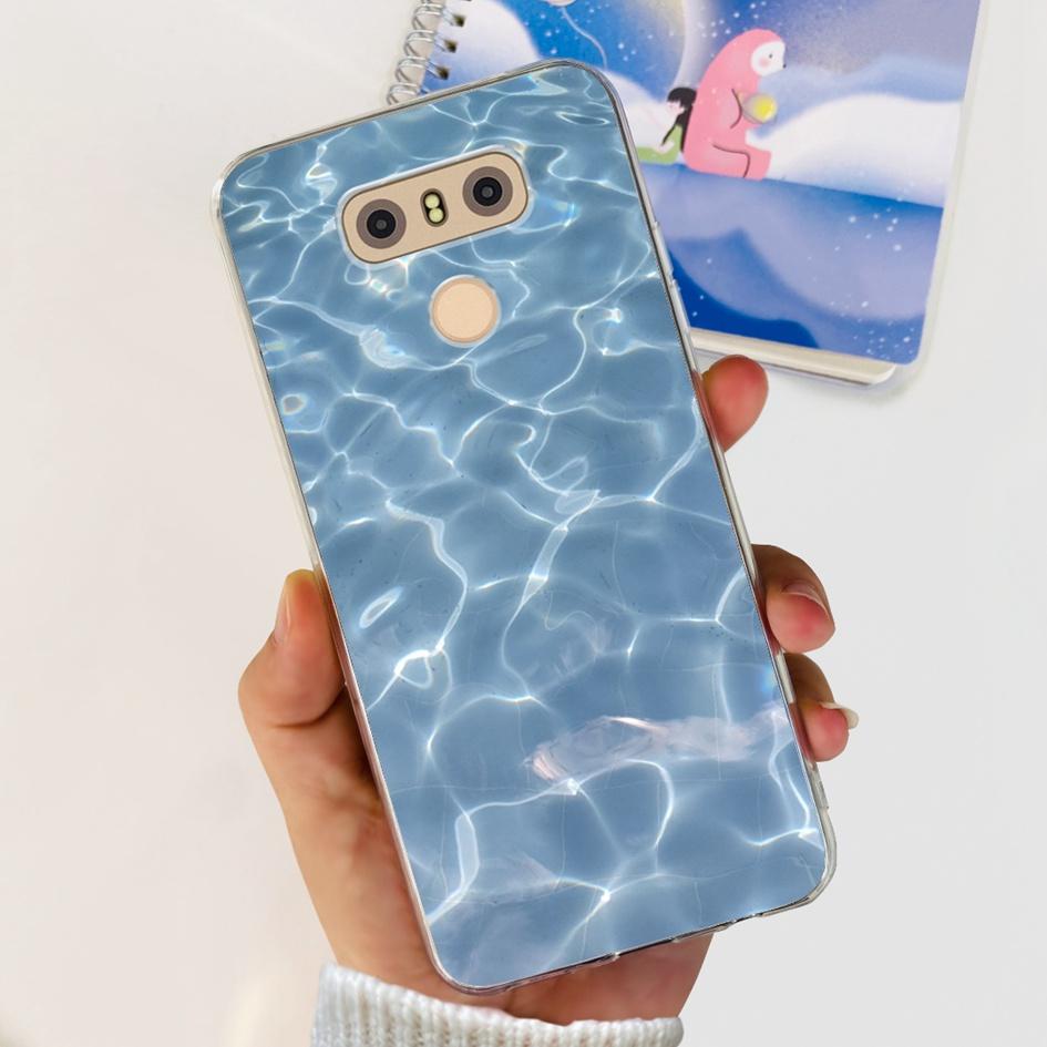 For LG G6 Plus Case LGM-G600K Phone Cases Popular Flower Soft Silicone Clear Protective Shell For LG G6 G 6 LG6 LGG6+ Back Cover