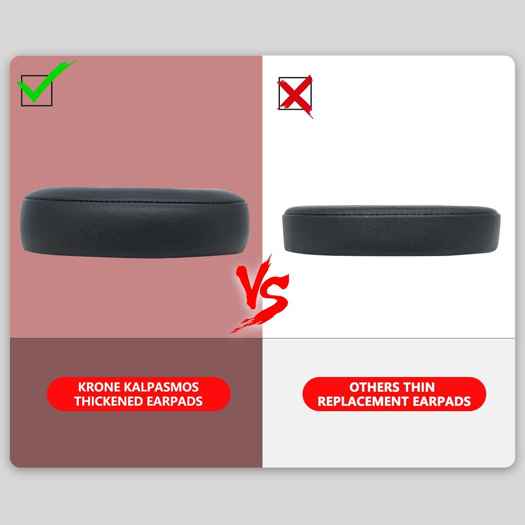 Highly Compatible Earpads for Beats Solo 3 Solo 2 Krone Kalpasmos Made of High Quality Protein Leather Beats Solo Headphone Cover with Comfortable