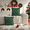 Multipurpose Christmas Pillow Cover Christmas Element Throw Pillows Cover for Home Room Sofa Couch Decoration