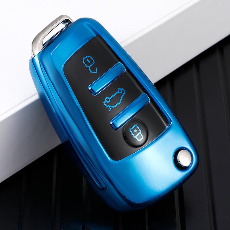 New Fashionable Car Remote Key Case Cover Protective Shell For  C6 R8 A1 A3 Q3 A4 A5 Q5 A6 S6 A7 B6 B7 B8 8P 8V 8L TT RS Sline