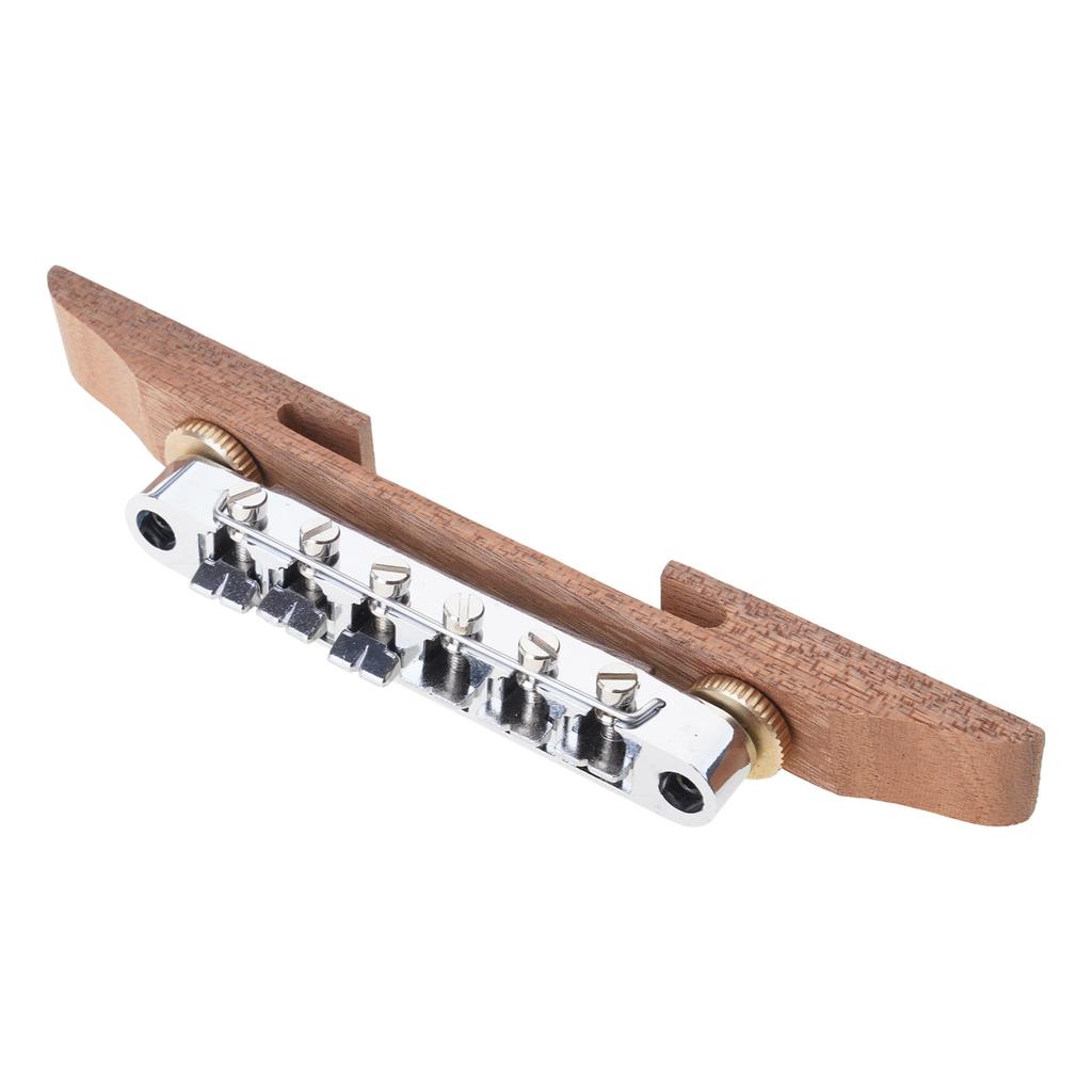 6 String Guitar Part Guitar Accesory Jazz Guitar Bridge Wood Guitar Bridge Guitar Wood Roller Saddles Bridge