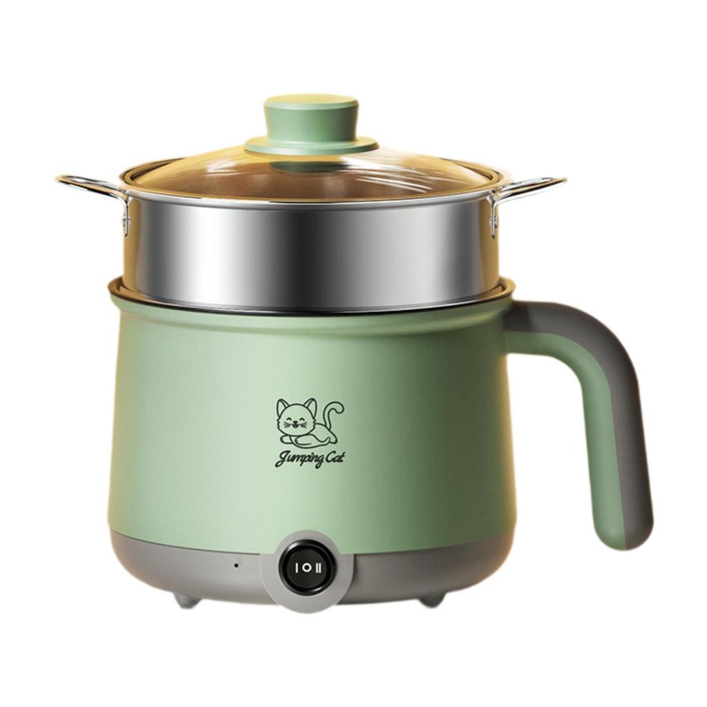 Hot Pot Electric with Steamer Household Nonstick for Shabu Shabu Steak Ramen