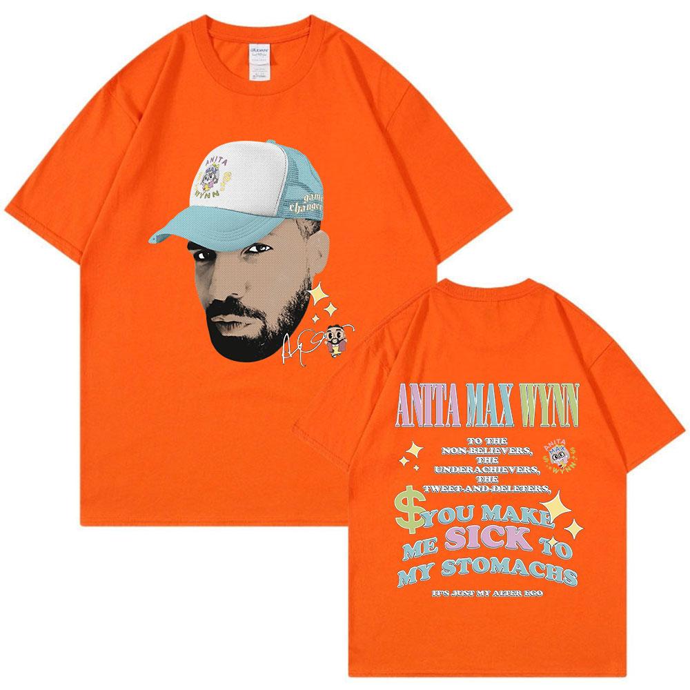 Drake Anita Max Wynn Divertente Meme Grafica Maglietta Unisex Donna Moda Hip Hop Maglietta Oversize Casual Girocollo Cotone Magliette Top