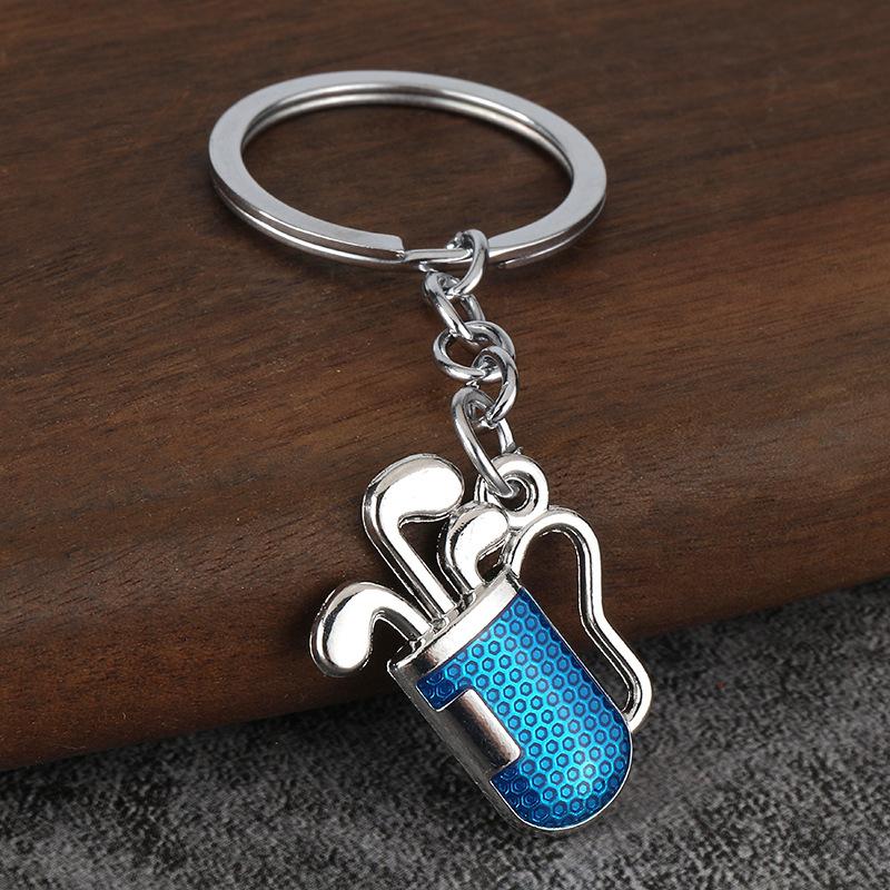 

Creative Golf Barrel Keychain Metal Sports Key Ring For Golf Lovers Car Backpack Pendant Gift Souvenir Boy Dad Gift Home Decor