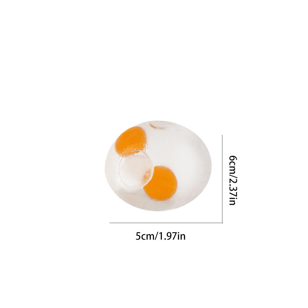 6Pcsfun Egg Pinch - Transparent Egg Yolk Fun Squeeze, Easter Basket Filler, Novelty Stress Relief Gift