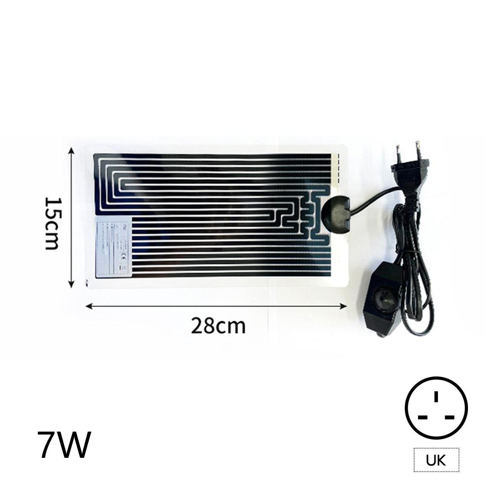 Adjustable Temperature 5-45W Reptiles Heat Mat EU/US/UK Plug Climbing Pet Heating Warm Pads Thermal Insulation Equipment