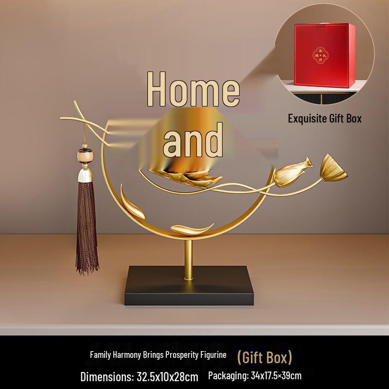 Luxury Ruyi Chinese Persimmon Ornament - Premium Living Room & Entryway Decoration, Perfect for Housewarming & Annual Gift Celebrations.