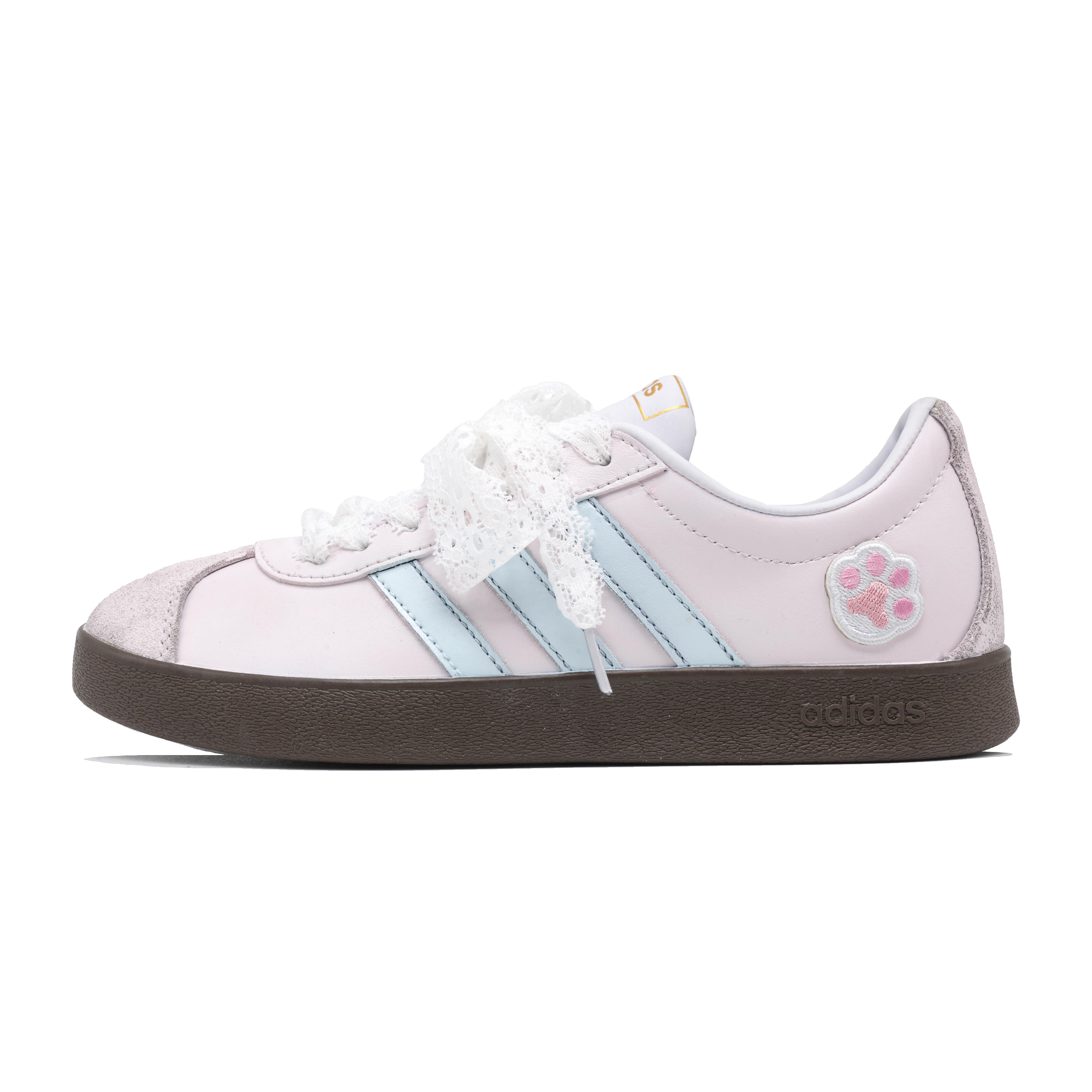 

Adidas VL COURT 2.0 Iridescent Cat Shadow Slip Resistant Slip Resistant Low top Skateboard Shoes Unisex Lotus Color ID6015(Team965- ) 35⅔