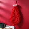 Red Hands Towel Home Super Absorbent Eco-Friendly Wipe Cloth Chenille Material