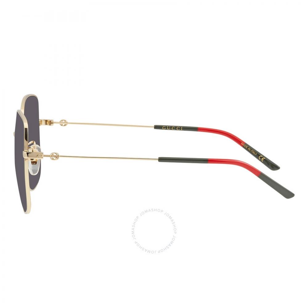 Gucci Óculos de sol femininos quadrados cinza Gg1195sk 003 59