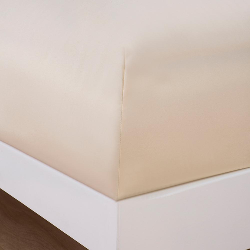 Dustproof Brushed Microfiber Fitted Sheet Bedding Yellow 180*200+30cm