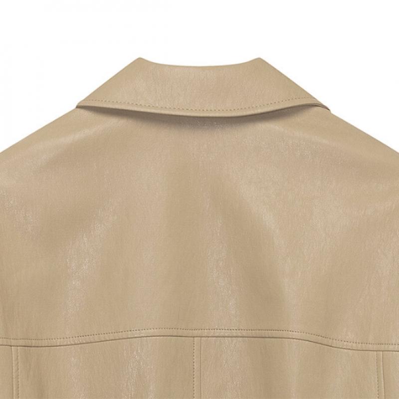 On On Leather Shirt Jacket Nel6sm221 96