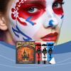 3 Piece Water Based Face and Body Paint Set for Halloween Makeup Vampire Skeleton Costume Cosplay Adults Children Party