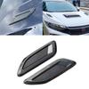 2x Carbon Fiber Style Car Air Flow Intake Hood Scoop Vent Trim Decorative Cover