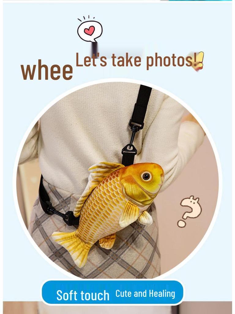 Plecak z Lalką Rybką Koi dla Dziewczynek - Uroczy Szkolny Plecak i Torba Księżniczki