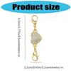Shimmering Heart Shaped Magnetic Clasp Fastener For Jewelry Making Alloy Construction Rhinestones Necklace Connector
