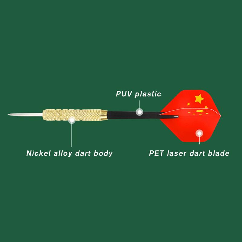 Dart Boards for Adults Flocking Board Stable Dartboard Game Set 15in Sports Tournament Thick Game Toys for Indoor/Outdoor