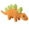 Nylon Rubber Dinosaur Pet Squeaky Toy for Aggressive Chewer Crinkle Soft Shell Plush Interactive Dog Toy