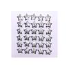 3cm Snap Buckle (star) Nickel Plated 5 Pieces