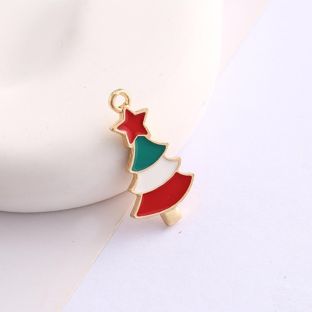 Alloy Drip Cartoon Santa Snowman Bells Diy Bracelet Pendant Pendant Accessories