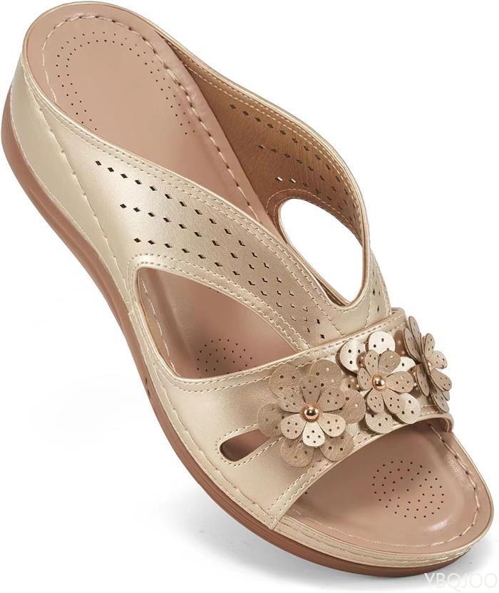 Summer Beach Shoes Womens Comfort Sandals Casual Walking Non Slip Shoes Dress Ankle Slipper Bohemian Flats Zapatos Mujer