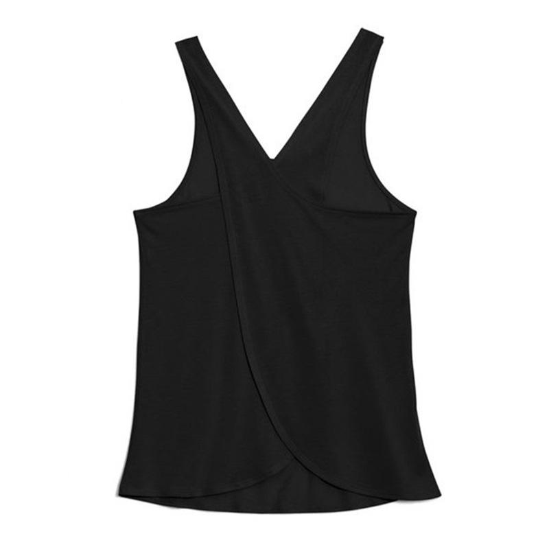 

Crisscross Back Women s Sleeveless Yoga Tank Top for Fitness, Pilates, Cycling & Running S чорний