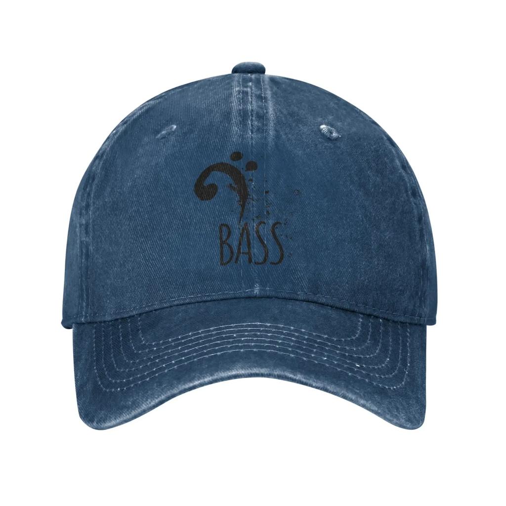 Baseballkappe Bassschlüssel Musiklogo Sommer Stilvoll Truckerhut Noten Abstrakt Unisex Tennis Skate Atmungsaktiv Snapback Kappe
