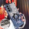 For Samsung Galaxy A16 A26 A36 A56 A06 A15 A25 A35 A55 A14 A24 A34 A54 4G 5G Glitter Plating Magnetic Holder Bracelet Case