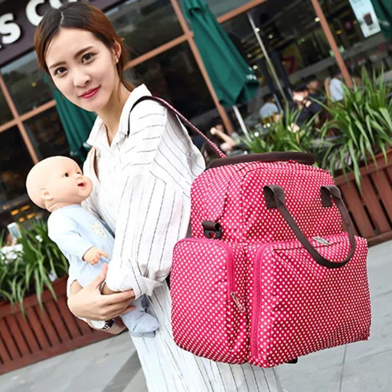 Babywindeltaschen für Mütter Windel-Kinderwagentaschen-Set für Mädchen Mami Mutterschaft Große Kapazität Windelrucksack Reise-Stilltasche